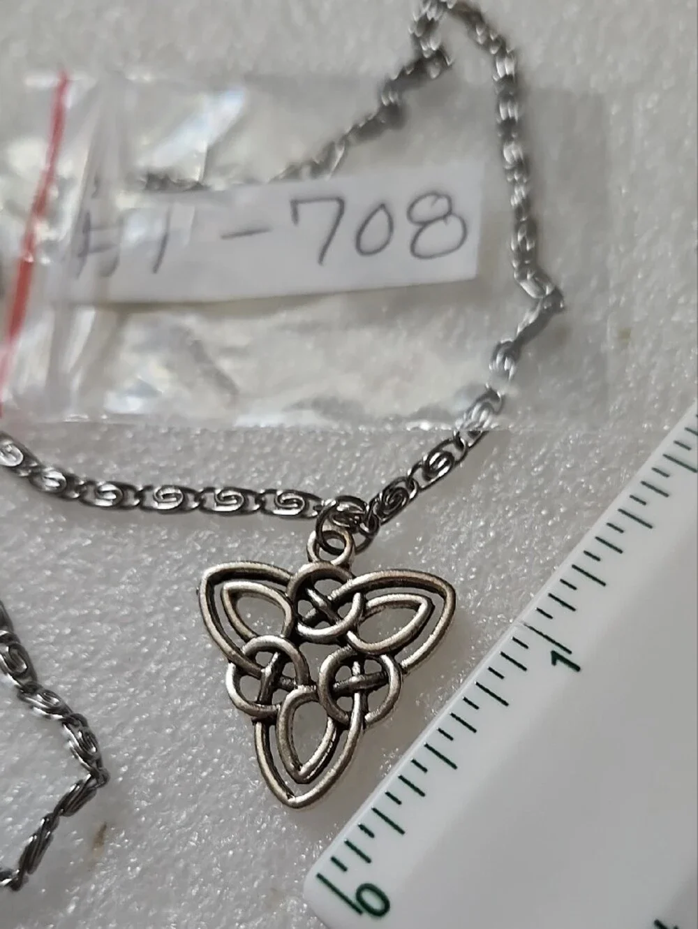 Hand Crafted Silver Celtic Knot Pendant Necklace